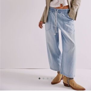FREE PEOPLE Easy Peasy Pull on Pants/Jean
